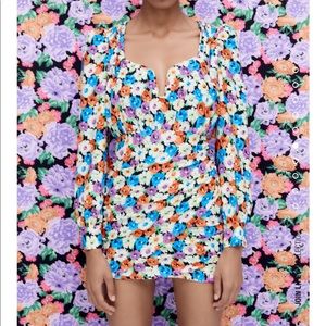 ZARA floral print dress